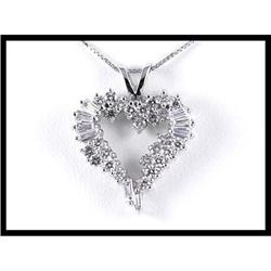 Stunning Heart Shape Diamond Pendant #1844569