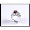 Image 1 : Red Spinel and Diamond 18K White Gold Ring #1844584