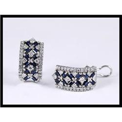 Elegant 14K White Gold Sapphire and Diamond #1844586