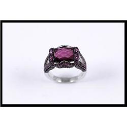 Pink Tourmaline and Sapphire 14K White Gold #1844597