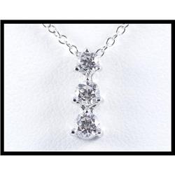 Dangling 18K White Gold Pendant #1844600
