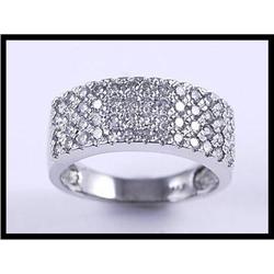 14K White Gold Diamond Band #1844608