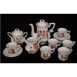 Antique Porcelain Children's Tea Set  #1844637