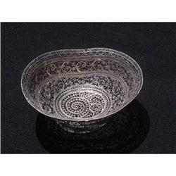 20th. century  silver bowl decorated with #1844646