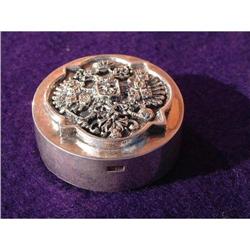 Vintage silver paper weight with royal emblem #1844648