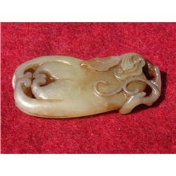 18th. century celadon jade carving in shape of #1844653
