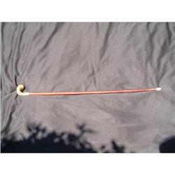 Antique walking cane made from oak wood and #1844669