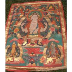 19th. century Tibetan tangka featuring #1844677