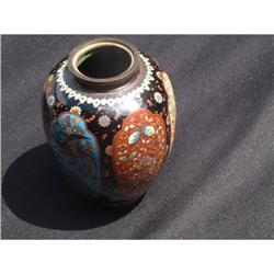 Antique Japanese cloisonne vase #1844703