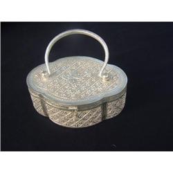 Heavy silver purse with intricate decorations #1844715