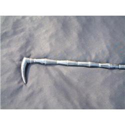 Antique African ebony wood walking cane #1844717