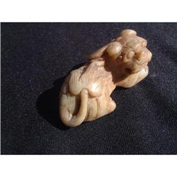 16th. century white jade carving featuring a #1844732