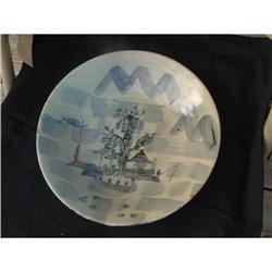 Antique blue on white ironstone bowl with #1844742