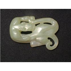 18th. century celadon jade carving representing#1844760