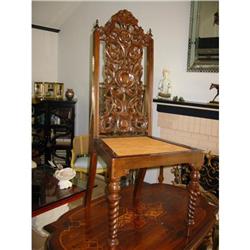 Pr. of Antique Victorian mahagony carv Chairs! #1844789