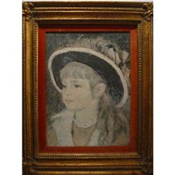Magnificent old frame with print from Renoir! #1844791