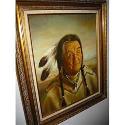 Magnificent Joseph Lee Folk Art w gorgious #1844792