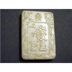 Chinese carved  jade  Pendant #1844818