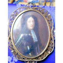 Miniature Portrait of James II Signed by Wyck #1844837