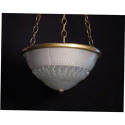 Antique holopfane chandelier . #1844858