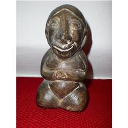 Pre-Columbian Chimu Vessel 900-1300AD Kneeling #1844894