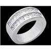 2.52 carat PRINCESS CUT diamond wedding band #1844900