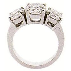 0.50 Ct 3 STONE GENUINE DIAMOND RING White Gold#1844901
