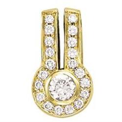 2.5 carat G SI1 diamond pendant slide omega #1844914