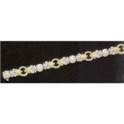 0.75 ct natural diamond gold jewelry BRACELET #1844923