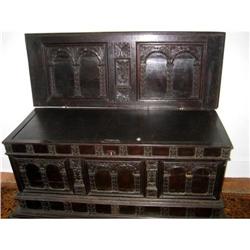 English Renaissance  17 Century Bench/Trunk #1844969