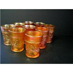 Waterlily&Cattails, Fenton Tumbler Marigold #1844973