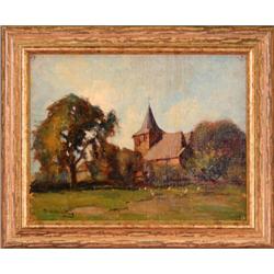 "Country Church" by Myadert Vandan Reed - oil #1794792