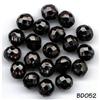 Image 1 : 1000 VINT ROUND FACETED BLACK GL BEADS 10mm #52#1794916