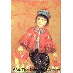 The New Red Jacket   litho by Edna Hibel #1795175