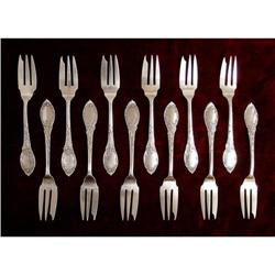  Set of twelve 0.800 Silver Forks #1795327