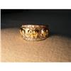 Image 1 : Estate 14K Gold Diamond Elephant Band Ring #1795368