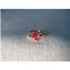 Image 1 : Estate 14K YG Yellow Gold Ruby Diamond Ring #1795393