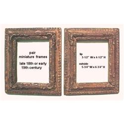 Miniature Frames Antique Giltwood Rococo Pr #1795416