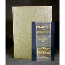 Antique Leather Practice of Surgery Book #1795472