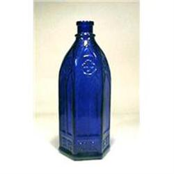 Antique Cobalt Blue Glass Master Ink Bottle #1795475