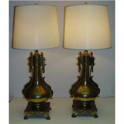 Pr French Art Nouveau Bronze Lamps Lamp #1795692