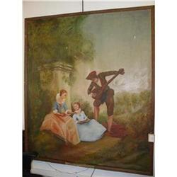 19th Century French Painting on Canvas #1795731