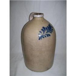 Orange Peel  Brown & Blue Jug #1795733