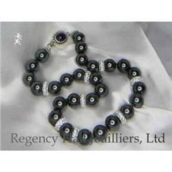 RHJ Black Swarovski Beads w/ CZs #1807317