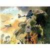 Image 1 : WW2 Aviation Oil Painting Japanese At Pearl #1807536