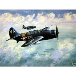 WW2 Oil Painting U.S.Plane Museum Quality  #1807537