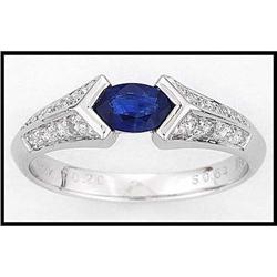 AWARD SAPPHIRE DIAMOND WHITE GOLD RING(was #1807663