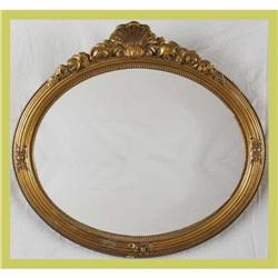 Antique Louis XVI Mirror Rococo Shell Roses #1807739