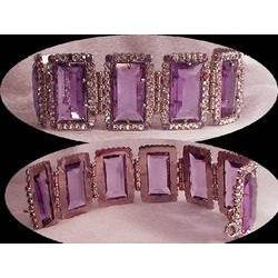 HOLLYWOOD HUGE GLASS  DECO Bracelet #1807837