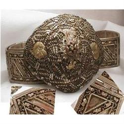 ANTIQUE sterling Etruscan belt & BUCKLE #1807848